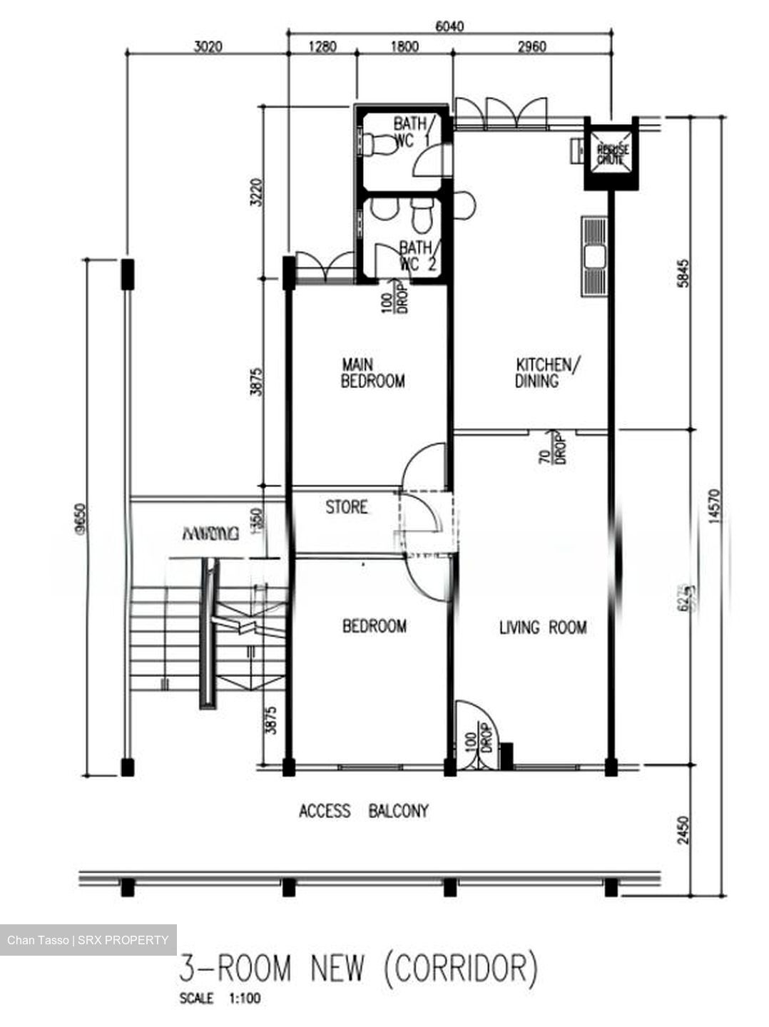 Blk 136 Yishun Ring Road (Yishun), HDB 3 Rooms #600306911